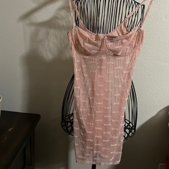 Skims Logo Velour, Shimmy Dress - Picture 4 of 12